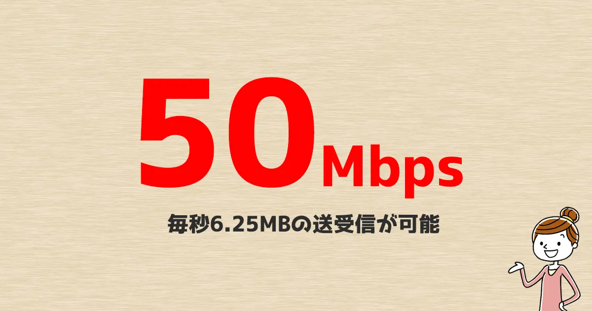 50Mbpsの速さはどのくらい？動画やゲームもどれぐらいの速さなのかを解説